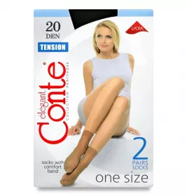 *CONTE носки Tension 20 р.23-25 Nero 2 пары