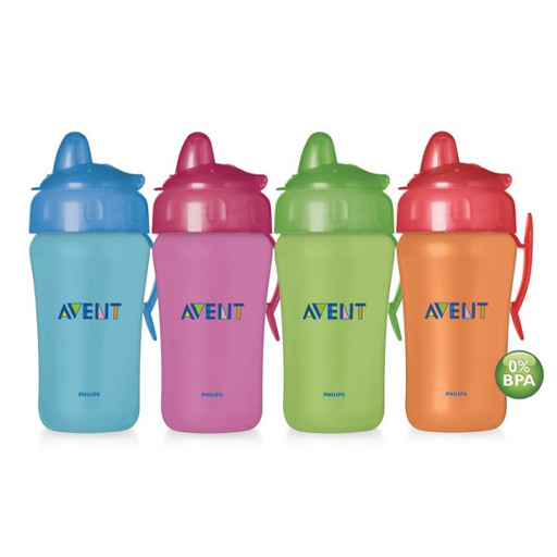 *Чашка Avent Супер спорт з ручкою 18+ міс 340мл