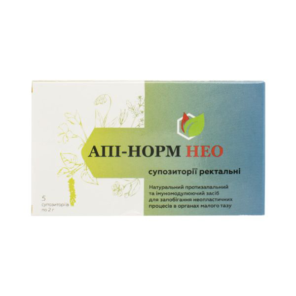 *Апі-Норм НЕО ректальні супозиторії №5