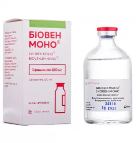 Биовен моно р-р д/инф. 5% 100 мл № 1 бут.