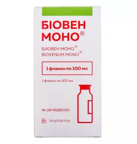 Біовен моно р-н д/інф. 5% 100 мл № 1 бут.