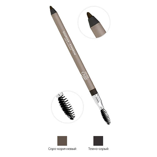 *Олівець для брів Eye Care водостійкий сіро-коричневий 1,2г