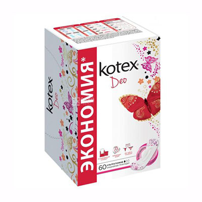 *Kotex Щоденні прокладки Super Slim Liners №50 +10