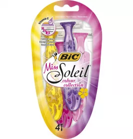 *Набор бритв без сменных картриджей BIC Miss Soleil colour collection 4 шт