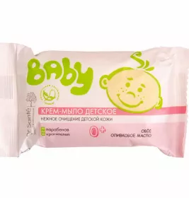 *Dr.Sante Baby мыло детское Овес-оливковое масло 90г