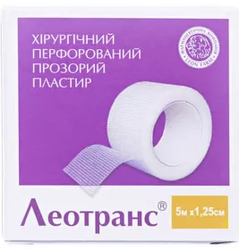 *Пластир Леотранс 1,25 см х 5 м инд.уп.