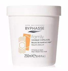 *Маска Byphasse Family с медом и маслом карите для сухих и поврежд. волос 250 мл