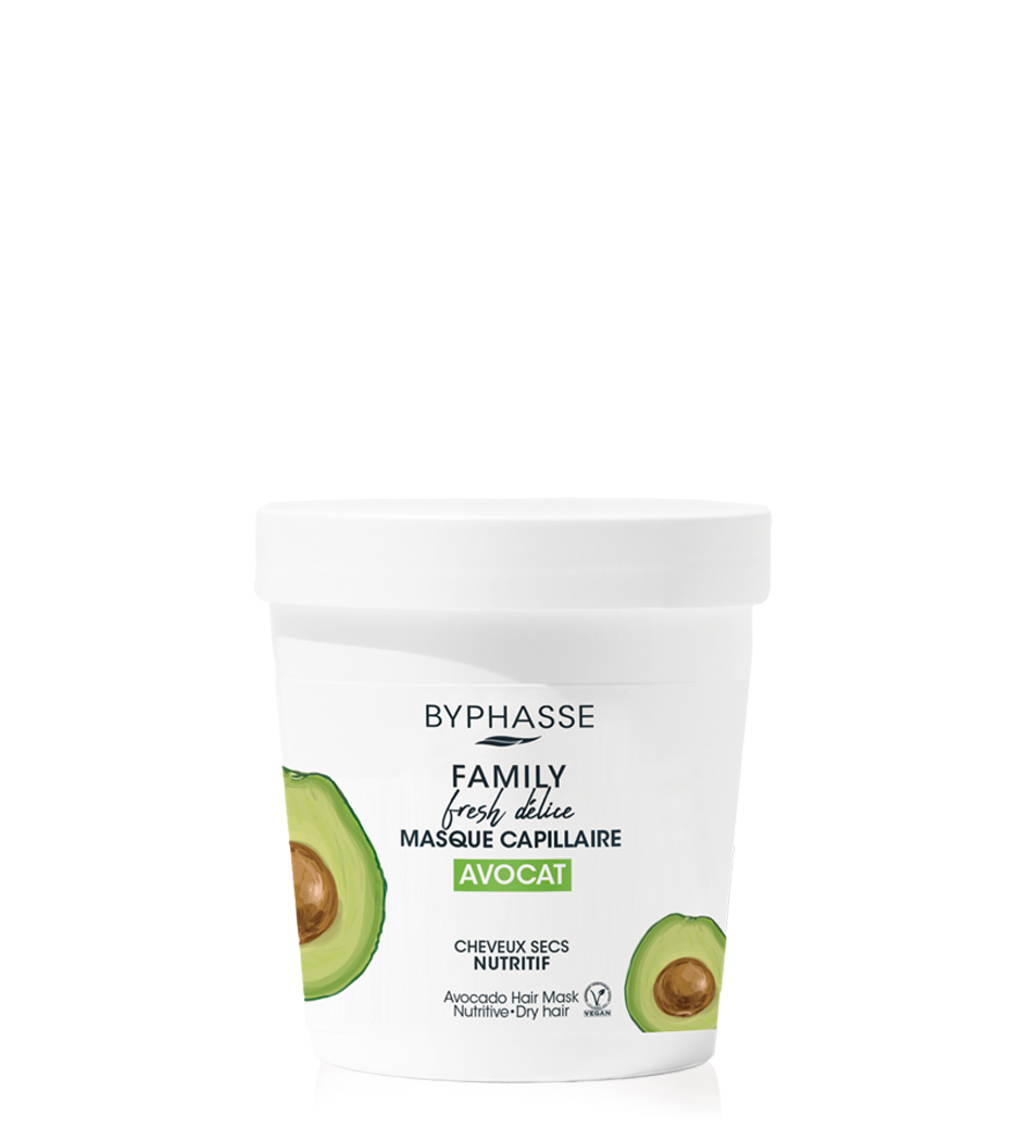 Маска Byphasse Family FRESH DELICE для сухих волосся з авокадо 250 мл
