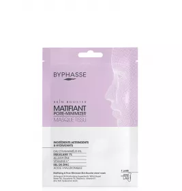 *Маска-бустер Byphasse тканевая для сужения пор и матовости кожи лица 18 мл