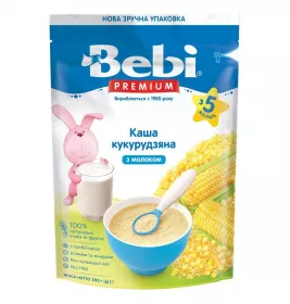 *Bebi Premium Суха молочна каша кукурудзяна 200г