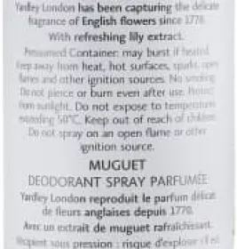 *Yardley дезодорант спрей Lily of the Valley 75мл
