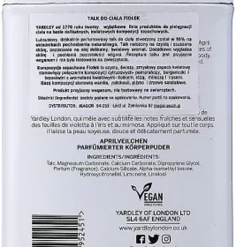 *Yardley тальк April Violets 200г