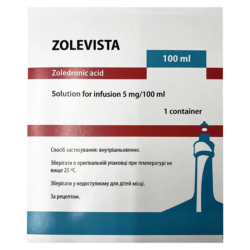 Золевиста раствор для инфузий 5 мг/100 мл по 100 мл