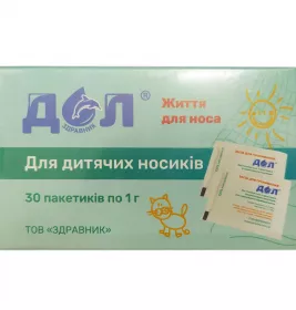 *СР-ВО Д/УСТР. ОТОРИНОЛАРИНГ. Д/ПРОМЫВ. ИНД. ДОЛ® рецепт №1 пак 1г  №30