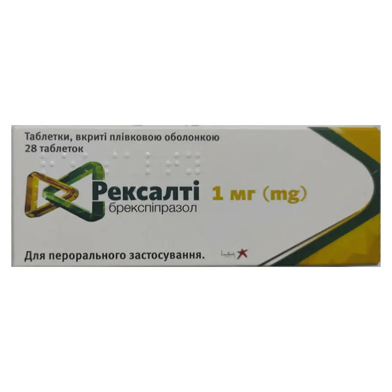 Рексалті таблетки по 1 мг 28 шт. (14х2)