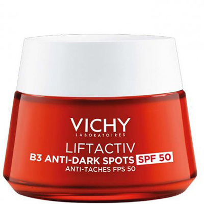 Крем Vichy Лифтактив В3 антивозрастной для коррекции пигм. пятен и морщин SPF50 50мл Крем Vichy Лифтактив В3 антивозрастной для коррекции пигм. пятен и морщин SPF50 50мл