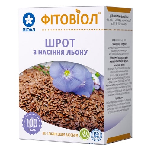 Шрот з насіння льону 100г Віола