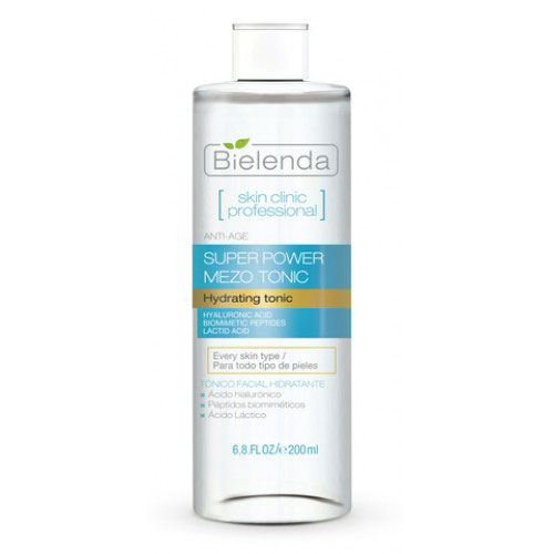 *Тонік Bielenda Skin Clinic Professional для обличчя з гіалуроновою кислотою 200мл
