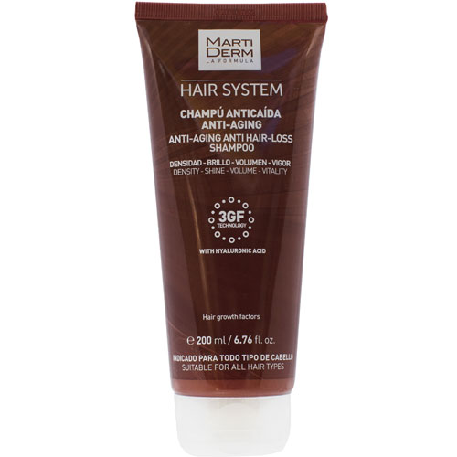 *Шампунь МартіДерм Hair System п/випадіння волосся антивіковий 200мл