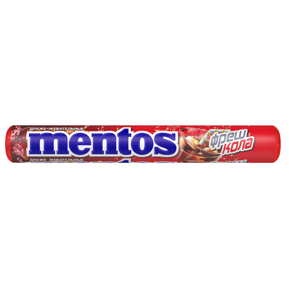 *Драже жевательные Mentos Кола 37,5 г