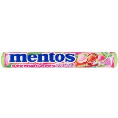 *Драже жевательные Mentos Клубничный микс 37 г *Драже жевательные Mentos Клубничный микс 37 г