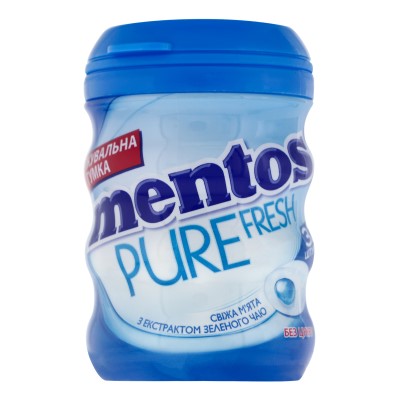 *Жувальна гумка Mentos PUREFRESH банка М'ята 56г