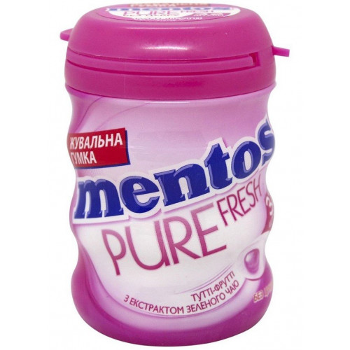 *Жевательная резинка Mentos PUREFRESH банка Тутти-Фрутти 56 г *Жевательная резинка Mentos PUREFRESH банка Тутти-Фрутти 56 г