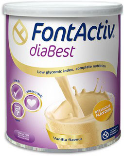 *ФонтАктив ДіаБест порошок д/ор. р-ну ваніль 400г