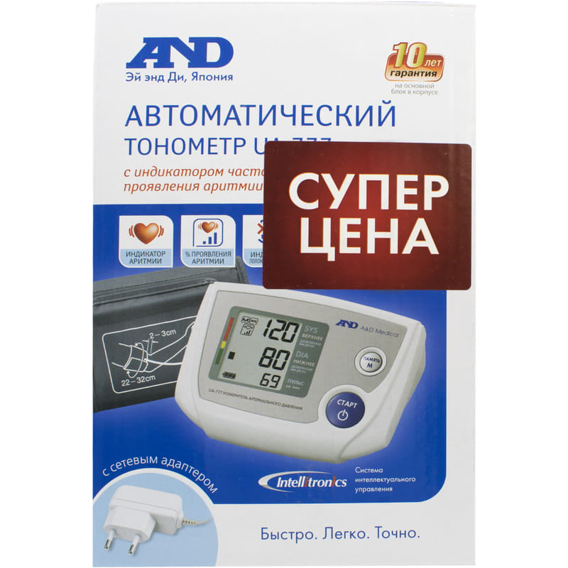 *Тонометр A&D UA-777 автомат. эл. *Тонометр A&D UA-777 автомат. эл.