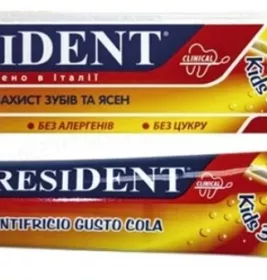 *PRESIDENT Clinical Kids Зубна паста Кола 50мл (3-6 років)