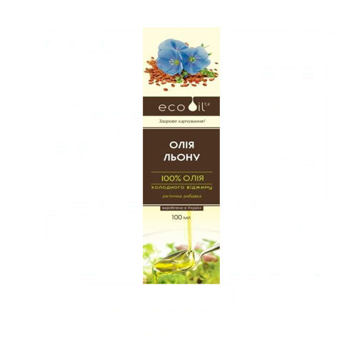*Олія льону Екооїл фл. 100мл