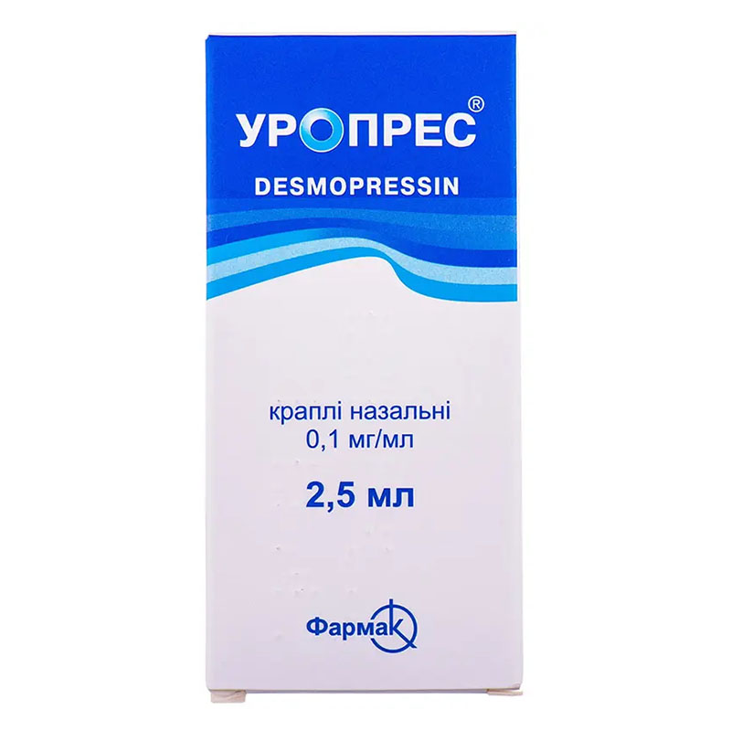 Уропресс капли назальный 0.1 мг/мл по 2.5 мл во флаконе 1 шт.