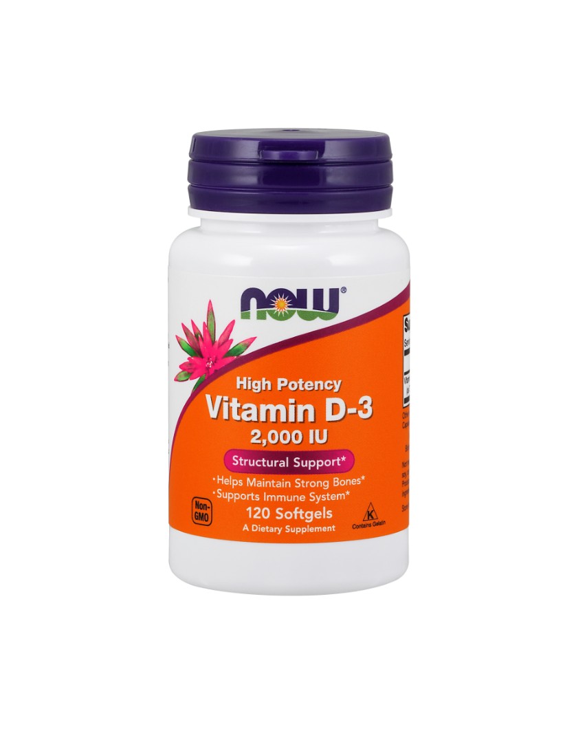 *Now Вітамін D-3 2000МО капс. м'які №120