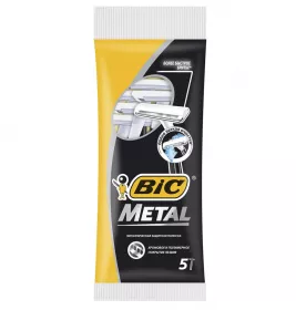 *Набор бритв без сменных катриджей BIC Metal 5 шт