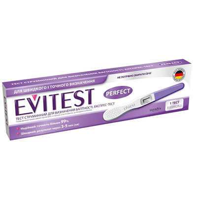 Тест Evitest струйный для определения беременности №1