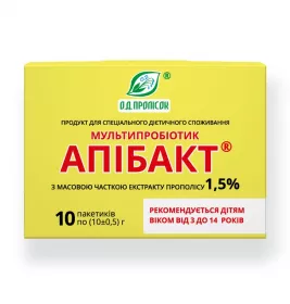 Апибакт мультипробиотик прополис 1,5% №1 10г