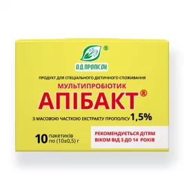 *Апібакт мультипробіотик прополіс 1,5% №1 10г