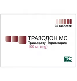Тразодон МС таблетки по 100 мг 30 шт.