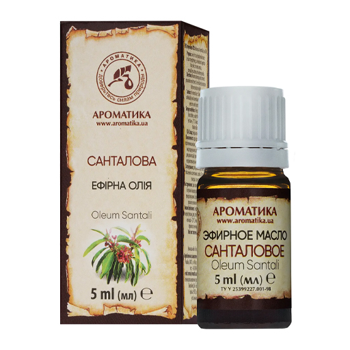 *Олія Ароматика ефірна санталова 5мл