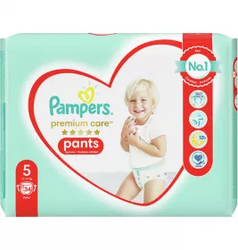 *Pampers Premium Care Pants Підгузки-трусики дитячі Junior р. 5 (12-17кг) 34шт