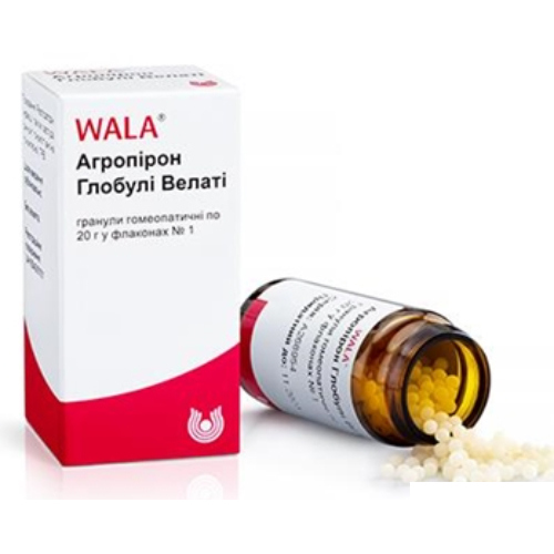*Агропірон Глобулі Велаті гран. гомеопат. 20 г