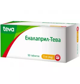 Еналаприл-Тева таблетки по 5 мг 90 шт.