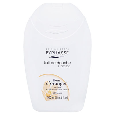 *Крем-догляд Byphasse для душу з квітами апельсину та молочком солодкого мигдалю 500 мл