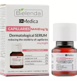 *Сироватка Bielenda Доктор Медика Купероз д/зменшення почервоніння день/ніч 30мл