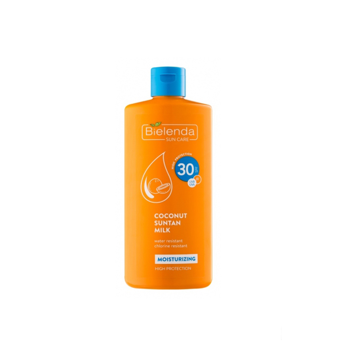 *Молочко Bielenda Sun Care для засмаги Кокосове SPF20 200 мл