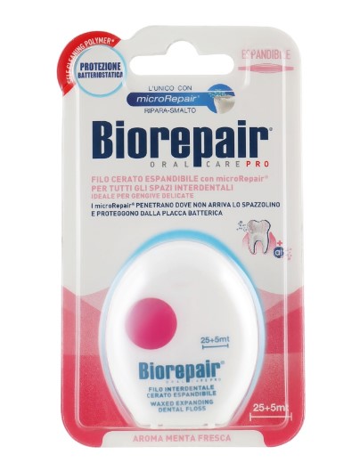 Зубна нитка-флосс BIOREPAIR що розширюється Захист ясен 30м