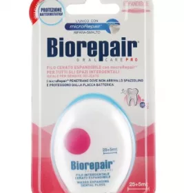 Зубна нитка-флосс BIOREPAIR що розширюється Захист ясен 30м