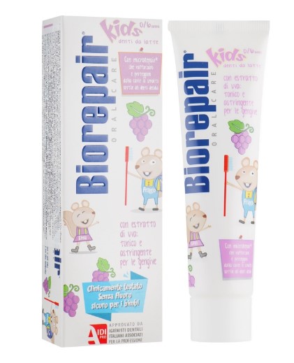 *Зубна паста BIOREPAIR для дітей Веселе мишеня Виноград 50мл