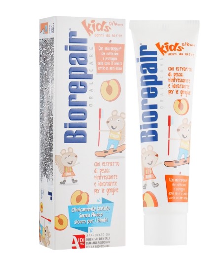 *Зубна паста BIOREPAIR для дітей Веселе мишеня Персик 50мл