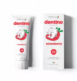 *Brillante Dentino Зубная паста-гель Детская Клубника Кидз (2-6 лет) 50 мл